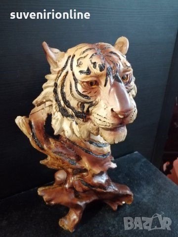 Декоративна статуетка тигърска глава, снимка 2 - Статуетки - 35334753