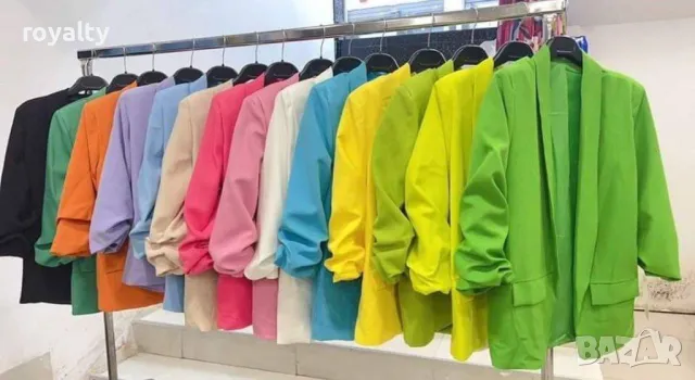 Жълто пролетно сако , снимка 2 - Сака - 49549412