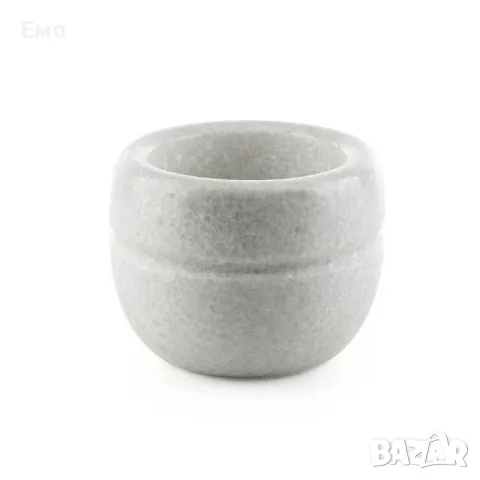 Хаванче мраморно Ø8.9xH 8ст, цвят:  бежово, светло сиво, черно, бяло, снимка 7 - Декорация за дома - 48554649