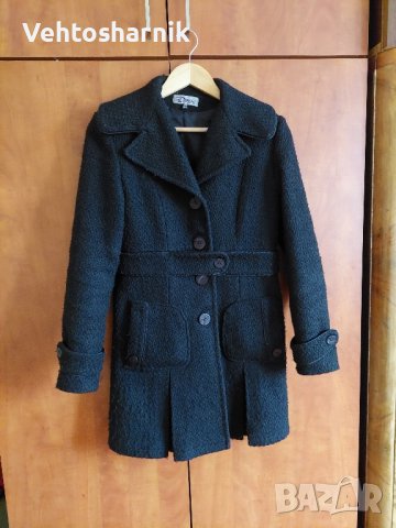 ДЕНС дамско черно палто в размер S