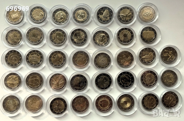Лот от 38 монети с номинал 2 евро!, снимка 3 - Нумизматика и бонистика - 53339927