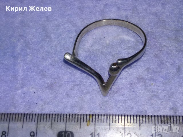 МАРКОВ СРЕБЪРЕН АРТ НУВО СТИЛ ПРЪСТЕН ВИСОКА ПРОБА СРЕБРО ДИЗАЙНЕРСКИ МОДЕЛ РЪЧНА РАБОТА 40912, снимка 12 - Пръстени - 43226328