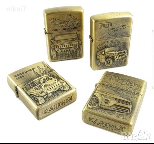 Луксозна запалка модел Zippo на бензин с релефни КОЛИ , снимка 3 - Други - 27186823