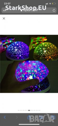 Уникална детска звездна нощна лампа лед украса подарък дете бебе, снимка 7 - Детски нощни лампи - 27898995