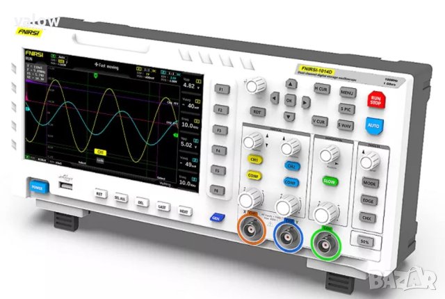 Двуканален цифров осцилоскоп с генератор на сигнали 2х100MHz