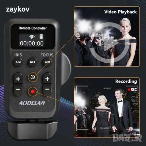 Безжичен контролер за мащабиране Lanc за видеокамера, снимка 5 - Друга електроника - 50498519