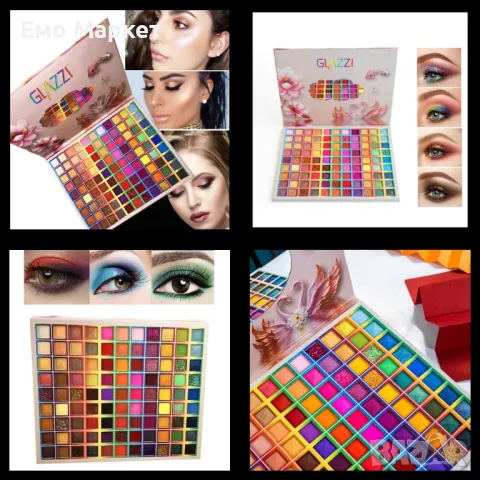 Професионална палитра сенки за очи с 99 различни цветове