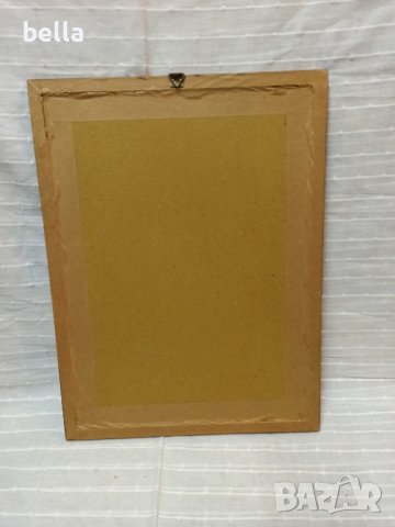 Стар рамкиран акварел,авторски 1967 год,размери заедно с рамката 40/30 см..Цена 150 лв, снимка 7 - Други ценни предмети - 43336887