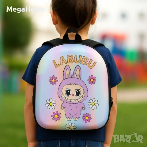 Леки и Удобни Детски раници Labubu с размери 30х23х10 см , Различни варианти, снимка 5 - Раници - 53482453