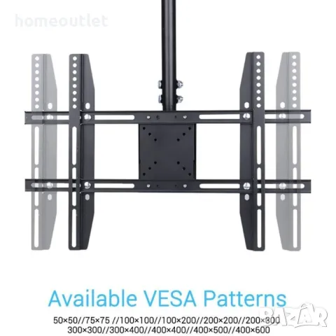 ПРОМОЦИЯ Стойка за телевизор с таванен монтаж UNHO 138-U-430D, снимка 6 - Стойки, 3D очила, аксесоари - 49008940