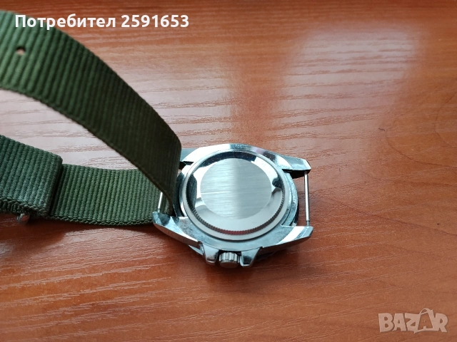 Часовник Хамилтон в зелен цвят, снимка 6 - Мъжки - 52031054