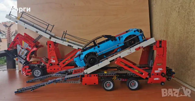 Lego Technic 42098 Автовоз + 42093 Chevrolet Corvette ZR1, снимка 6 - Конструктори - 49110776