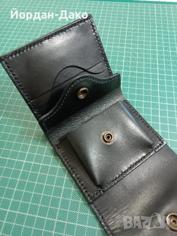 Портфейл от естествена кожа ръчна изработка, снимка 3 - Портфейли, портмонета - 51465137