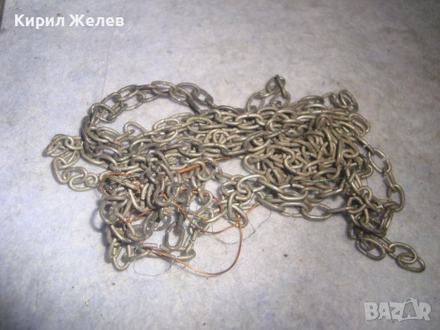 СТАРИННИ СТОМАНЕНИ СИНДЖИРЧЕТА ВЕРИЖКИ РЪЧНА РЯДКА РЕТРО ПЛЕТКА 30145, снимка 12 - Антикварни и старинни предмети - 37851490