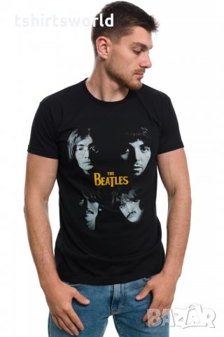 Нова мъжка тениска с дигитален печат на музикалната група The Beatles, снимка 3 - Тениски - 28317049