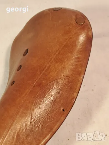 ретро кожена седалка за велосипед   21/2, снимка 4 - Части за велосипеди - 49156113