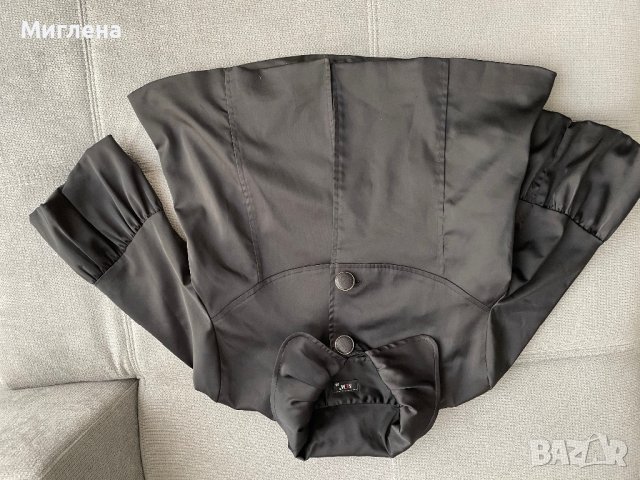 Черно сако с широки ръкави, снимка 8 - Сака - 38329413