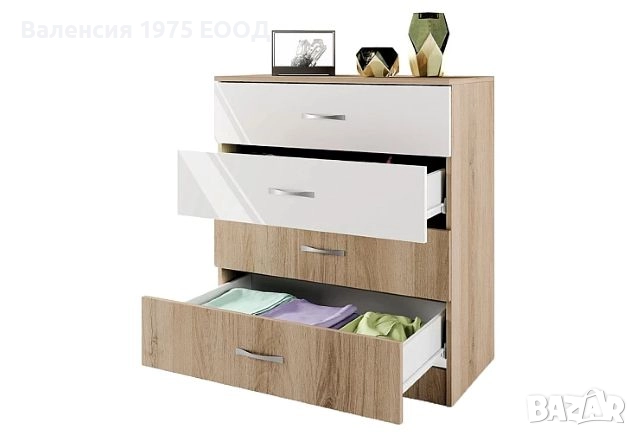 Скрин Сити 3003 сонома, орех или комбинация бяло/ арвен, снимка 12 - Скринове - 18790331