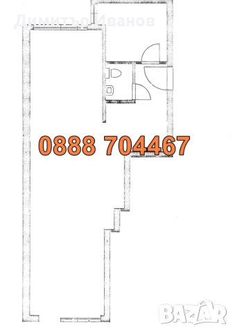 Под наем МАГАЗИН в кв. Докторски паметник София - 70 кв. м., снимка 11 - Магазини - 52528615