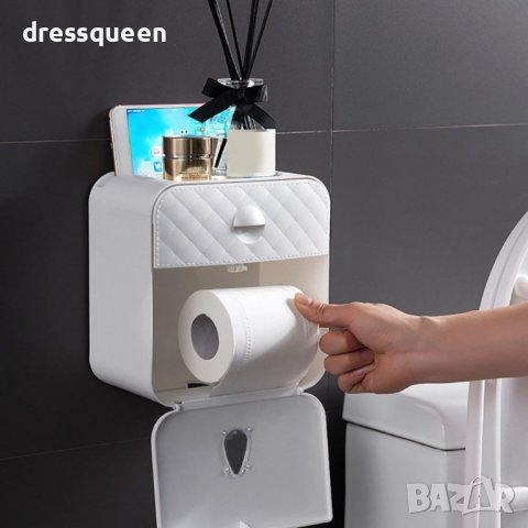 27500 Стенен многофункционален държач за тоалетна хартия, снимка 11 - Други стоки за дома - 43950117