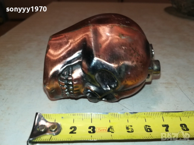 ЧЕРЕП-МЕТАЛНА ЗАПАЛКА-ВНОС SWISS 0709251635, снимка 8 - Колекции - 51633861