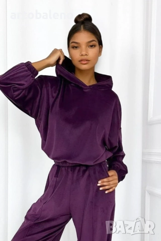 Дамски велурен комплект от две части Cloud, 3цвята , снимка 12 - Комплекти - 52698904