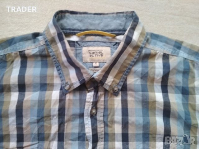 Мъжка риза с къс ръкав CAMEL ACTIVE размер XL 100% памук, снимка 9 - Ризи - 20547218