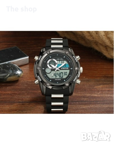 Спортен водоустойчив мъжки часовник - Tornio (005) - 2 цвята, снимка 2 - Мъжки - 44876795