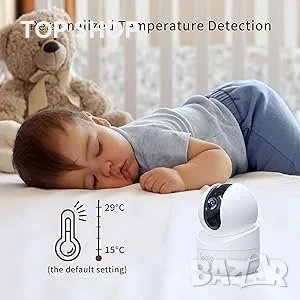 Бебефон Teble с камера и нощно виждане, 5,5” HD видео, 5000mAh, 2-посочно аудио, VOX, 300M обхват., снимка 10 - Бебефони - 48968384