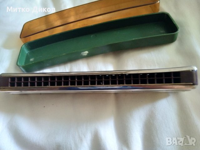 Хармоника Harmonica BANDMASTER SUPER MADE IN GDR ГДР 48 дупки свири перфектно винтидж 1960-70г, снимка 5 - Други - 37055597