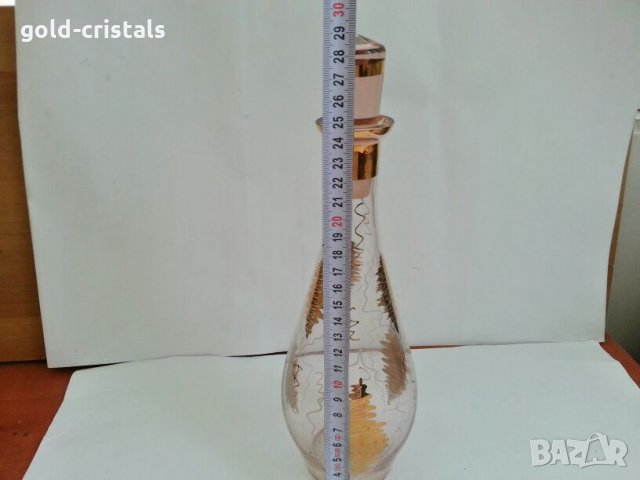 Стара стъклена гарафа, снимка 6 - Антикварни и старинни предмети - 26819849