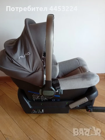 Бебешко столче за кола-nuna и преносима подложка за бебе на nuna, снимка 4 - Столчета за кола и колело - 51353325