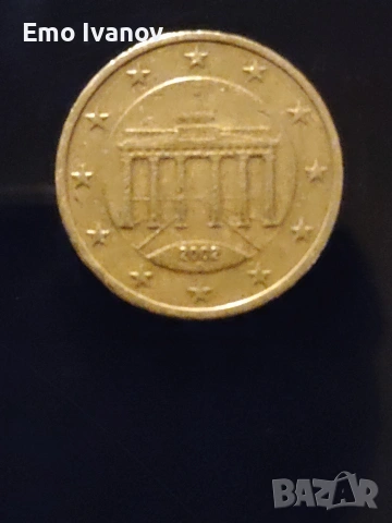 50 euro centa (d) 2002, снимка 3 - Нумизматика и бонистика - 53290249