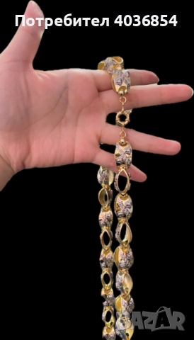 Позлатени ланци 14к, снимка 4 - Колиета, медальони, синджири - 52674669