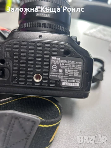 Фотоапарат Nikon D7200 с обектив Nikon AF NIKKOR 50mm 1:1:8 D+Зарядно, снимка 2 - Фотоапарати - 51041976