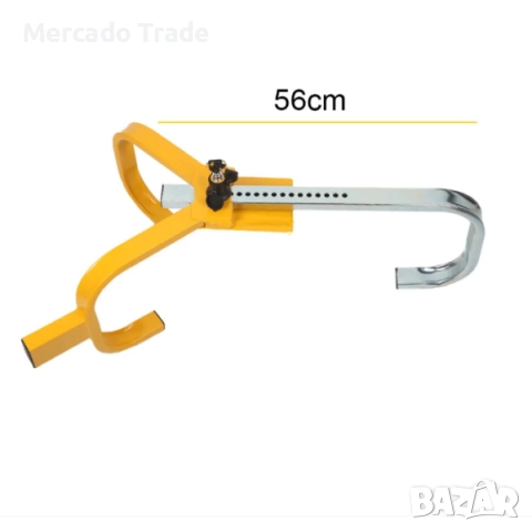 Скоба за заключване на гума Mercado Trade, Универсална против кражба, Жълт, снимка 3 - Аксесоари и консумативи - 52122554