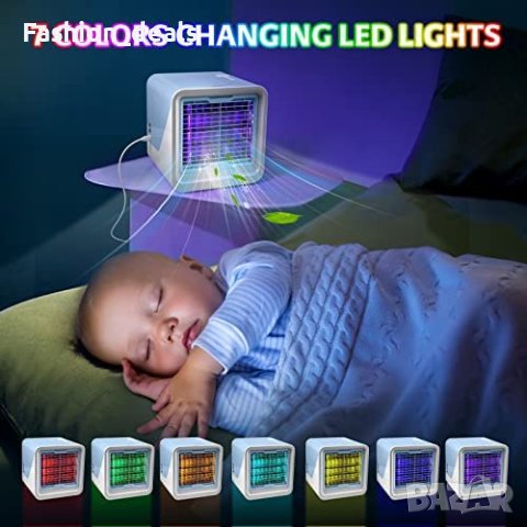 Нов Преносим вентилатор Персонален мини фен с вода Охладител Овлажнител, снимка 6 - Климатици - 40828653