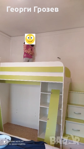 Високо легло и шкаф, снимка 9 - Мебели за детската стая - 53004104
