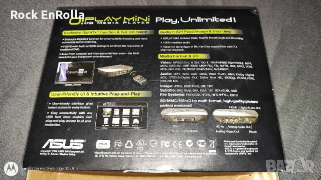 ASUS O! Play mini, снимка 5 - Плейъри, домашно кино, прожектори - 49357761