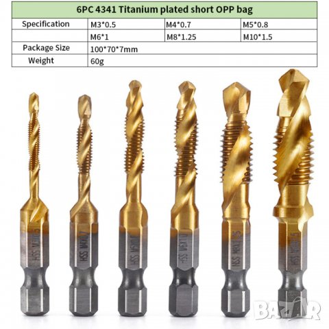 Свредла с метчик., снимка 5 - Други инструменти - 23379564