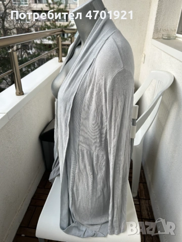 Сива тънка жилетка, снимка 4 - Жилетки - 53215681