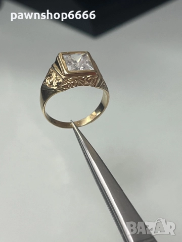 Златен пръстен 14 карата , снимка 10 - Пръстени - 52152176