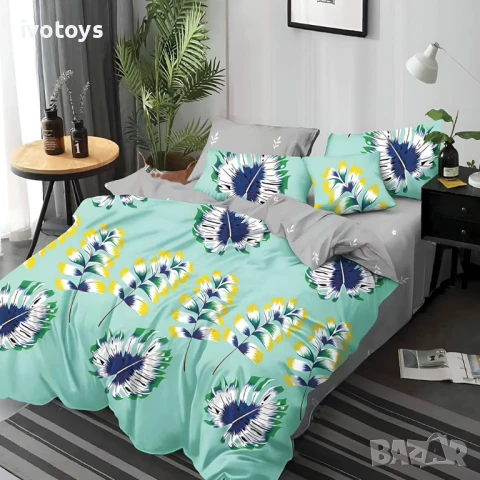 Двулицево спално бельо, 6 части - Модел WS17726, снимка 1