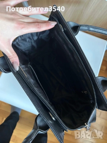 Черна дамска чанта Fentis, снимка 4 - Чанти - 44194707