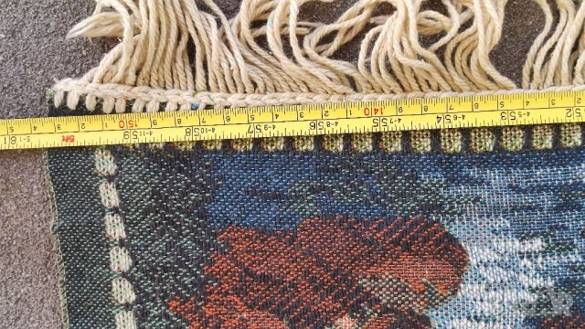 Стар ръчно изработен кавьор, гоблен, украса за стена. , снимка 4 - Антикварни и старинни предмети - 38231534