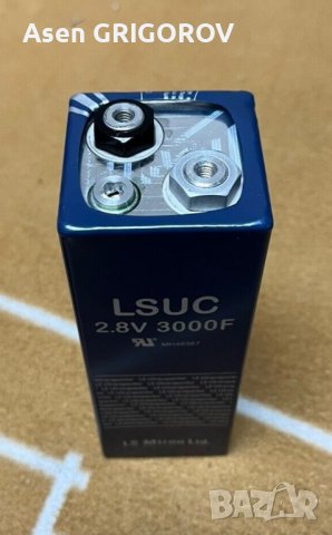 супер/ултра/ кондензатор 3000F/фарада/ 2,8V/волта/, снимка 3 - Друга електроника - 40848934
