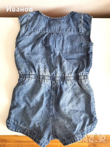 Levi's дънков гащеризон 12-18 месеца, снимка 5 - Бебешки гащеризони - 28702449