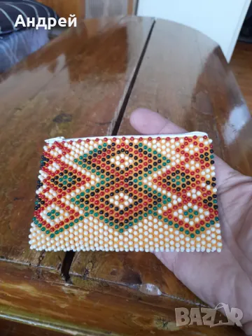 Старо мънистено портмоне #16, снимка 3 - Други ценни предмети - 50057859