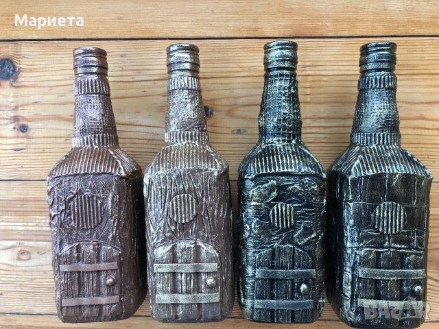 Декорирани бутилки, снимка 4 - Декорация за дома - 43789714