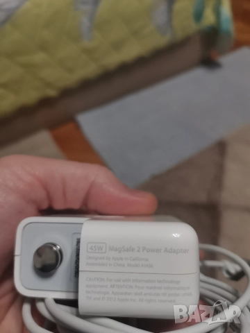 Оригинално Зарядно за Apple MacBook Air A1465, A1466 - 45W MagSafe 2 - A1436, снимка 6 - Части за лаптопи - 52415650